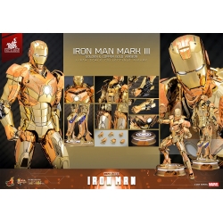 Iron Man Mark III (Golden and Copper Gold version) van Hot Toys - MMS848D78 - Marvel 1/6 schaal actiefiguur