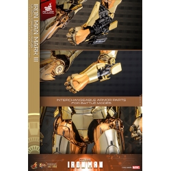 Iron Man Mark III (Golden and Copper Gold version) van Hot Toys - MMS848D78 - Marvel 1/6 schaal actiefiguur