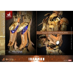 Iron Man Mark III (Golden and Copper Gold version) van Hot Toys - MMS848D78 - Marvel 1/6 schaal actiefiguur