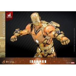 Iron Man Mark III (Golden and Copper Gold version) van Hot Toys - MMS848D78 - Marvel 1/6 schaal actiefiguur