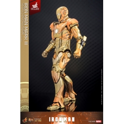 Iron Man Mark III (Golden and Copper Gold version) van Hot Toys - MMS848D78 - Marvel 1/6 schaal actiefiguur