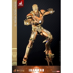 Iron Man Mark III (Golden and Copper Gold version) van Hot Toys - MMS848D78 - Marvel 1/6 schaal actiefiguur