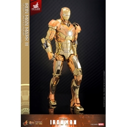 Iron Man Mark III (Golden and Copper Gold version) van Hot Toys - MMS848D78 - Marvel 1/6 schaal actiefiguur