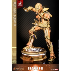 Iron Man Mark III (Golden and Copper Gold version) van Hot Toys - MMS848D78 - Marvel 1/6 schaal actiefiguur