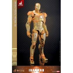Iron Man Mark III (Golden and Copper Gold version) van Hot Toys - MMS848D78 - Marvel 1/6 schaal actiefiguur