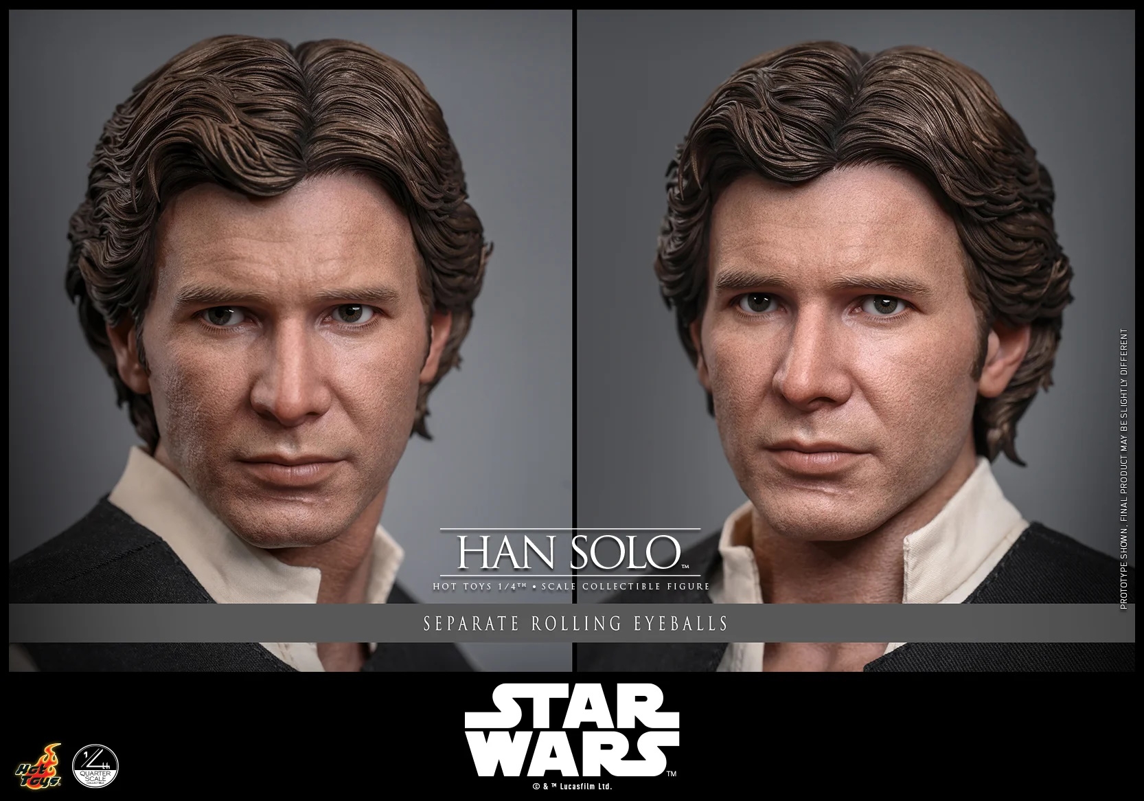 Han Solo par Hot Toys - figurine 1/4 Star Wars Episode IV : Un Nouvel Espoir de 45 cm - QS026