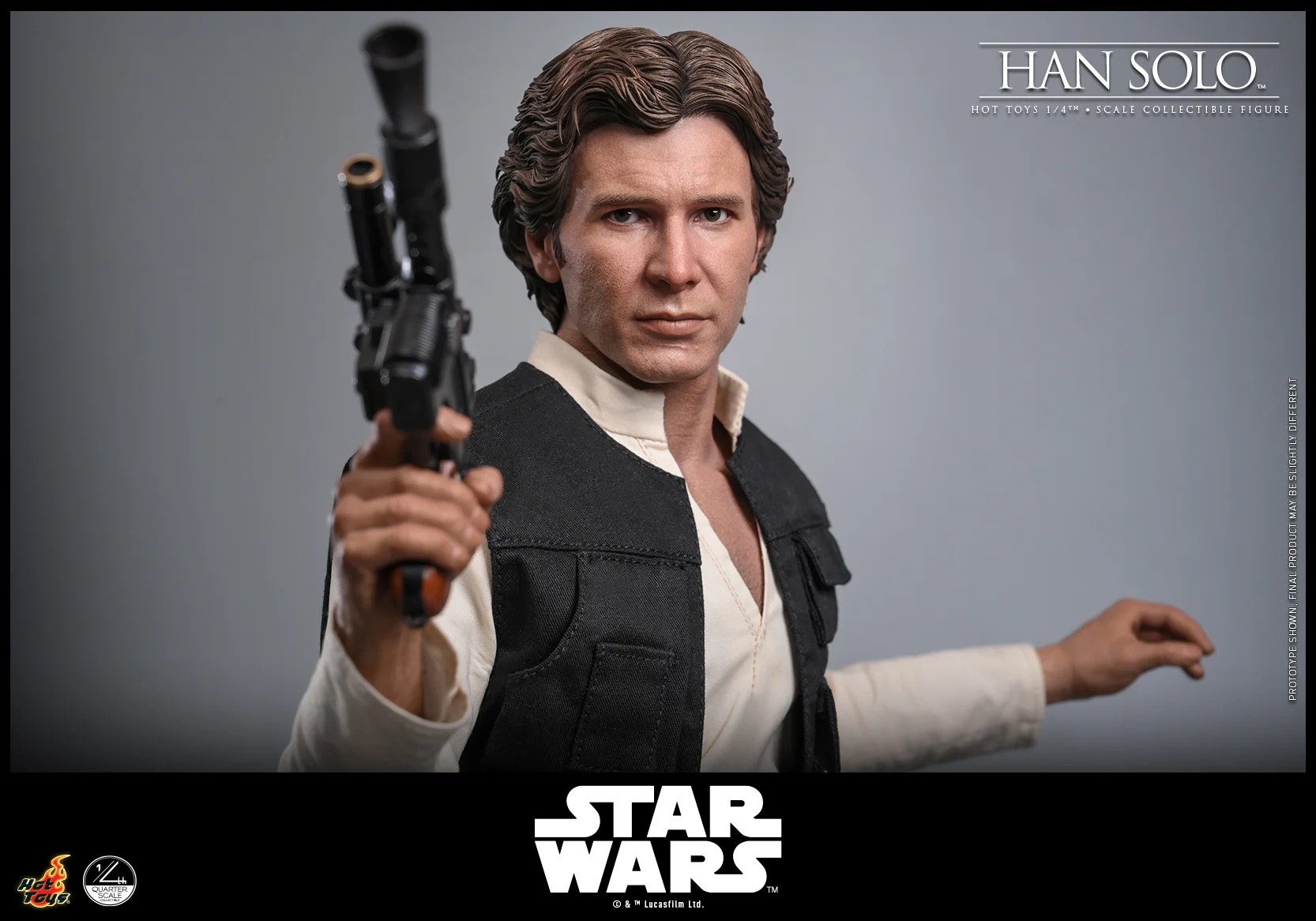 Han Solo par Hot Toys - figurine 1/4 Star Wars Episode IV : Un Nouvel Espoir de 45 cm - QS026