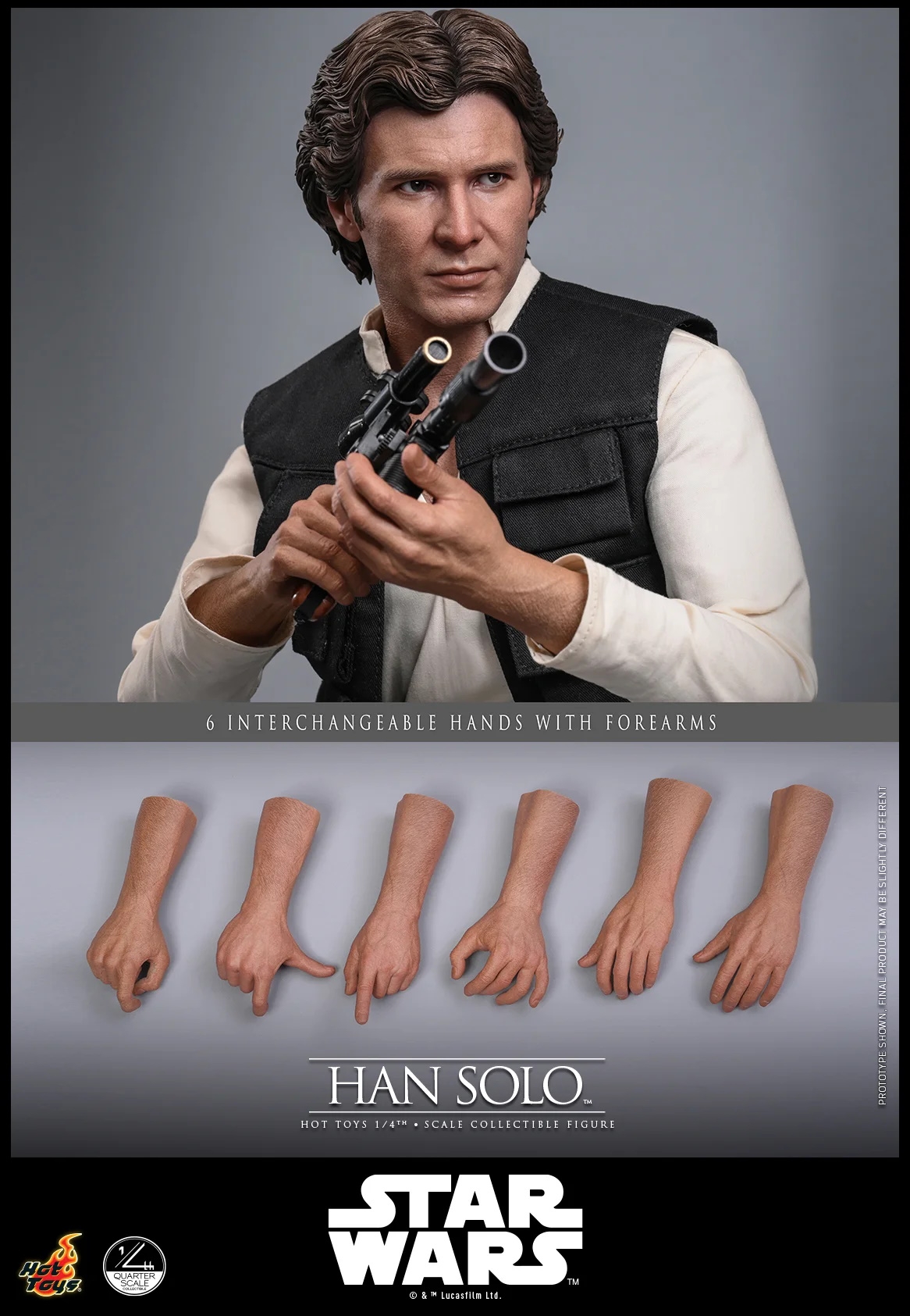 Han Solo by Hot Toys - QS026 - Star Wars Episode IV : A New Hope 1/4 scale action figure
