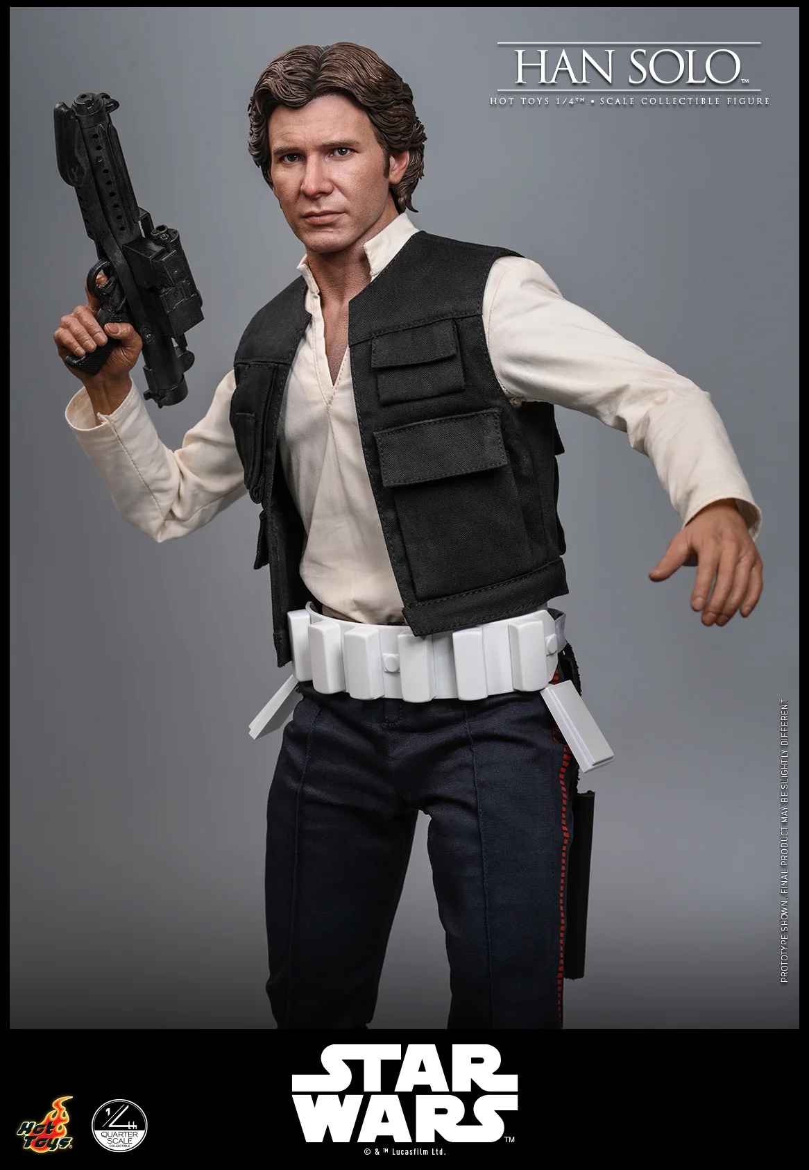 Han Solo by Hot Toys - QS026 - Star Wars Episode IV : A New Hope 1/4 scale action figure