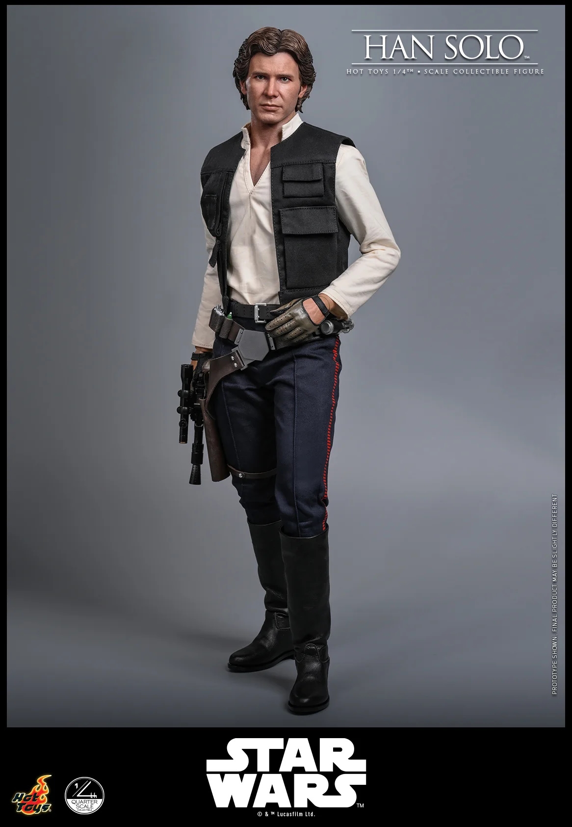 Han Solo by Hot Toys - QS026 - Star Wars Episode IV : A New Hope 1/4 scale action figure