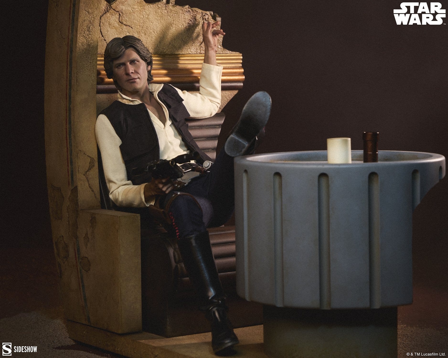 Han Solo (Sorry About the Mess) Premium Format par Sideshow Collectibles - statue 1/4 Star Wars de 32 cm