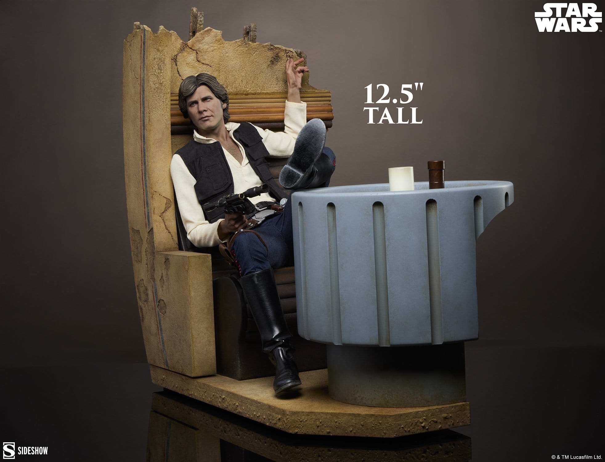 Han Solo (Sorry About the Mess) Premium Format par Sideshow Collectibles - statue 1/4 Star Wars de 32 cm