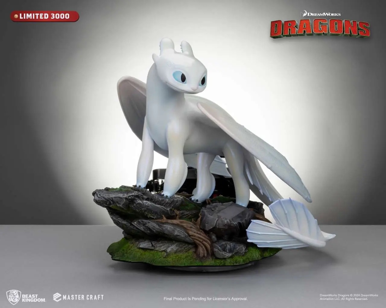 Light Fury Master Craft by Beast Kingdom - MC-067 - How To Train Your Dragon 3 29 cm statue