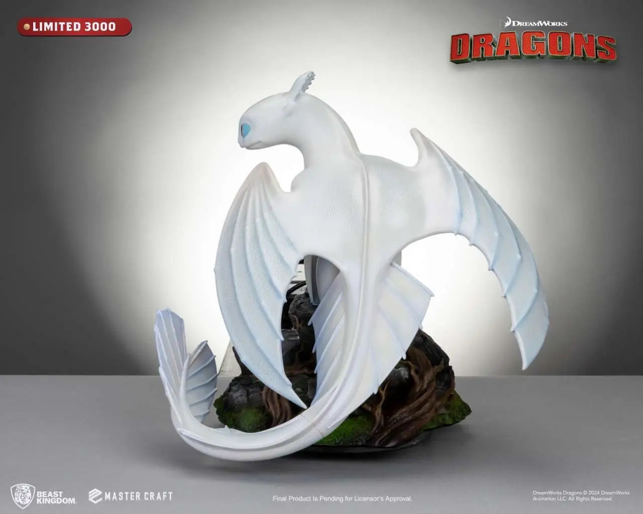 Light Fury Master Craft by Beast Kingdom - MC-067 - How To Train Your Dragon 3 29 cm statue