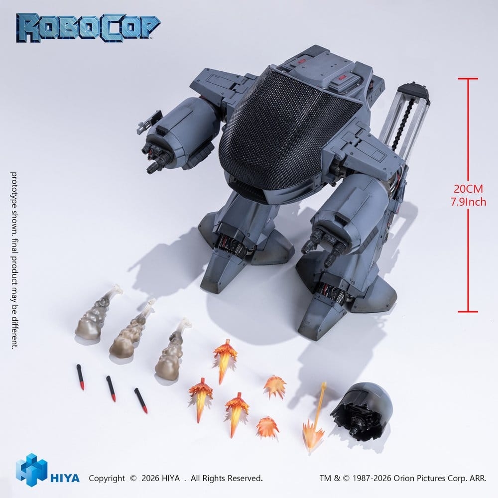 ED-209 Exquisite Super Series by Hiya Toys - Robocop 1/12 scale action figure