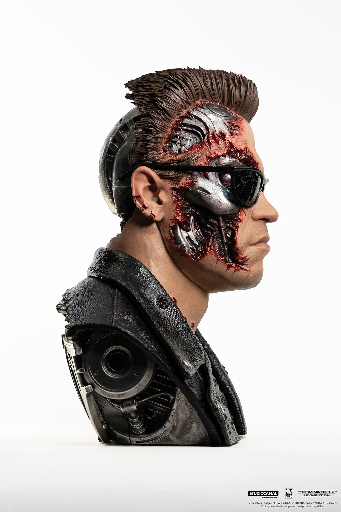 T-800 Model 101 by Pure Arts Battle Damaged - Terminator 2 1/1 scale bust