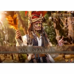 Jack Sparrow (Pelegostos Chief) van Hot Toys - DX48 - Pirates of the Caribbean: Dead Man's Chest 1/6 schaal actiefiguur