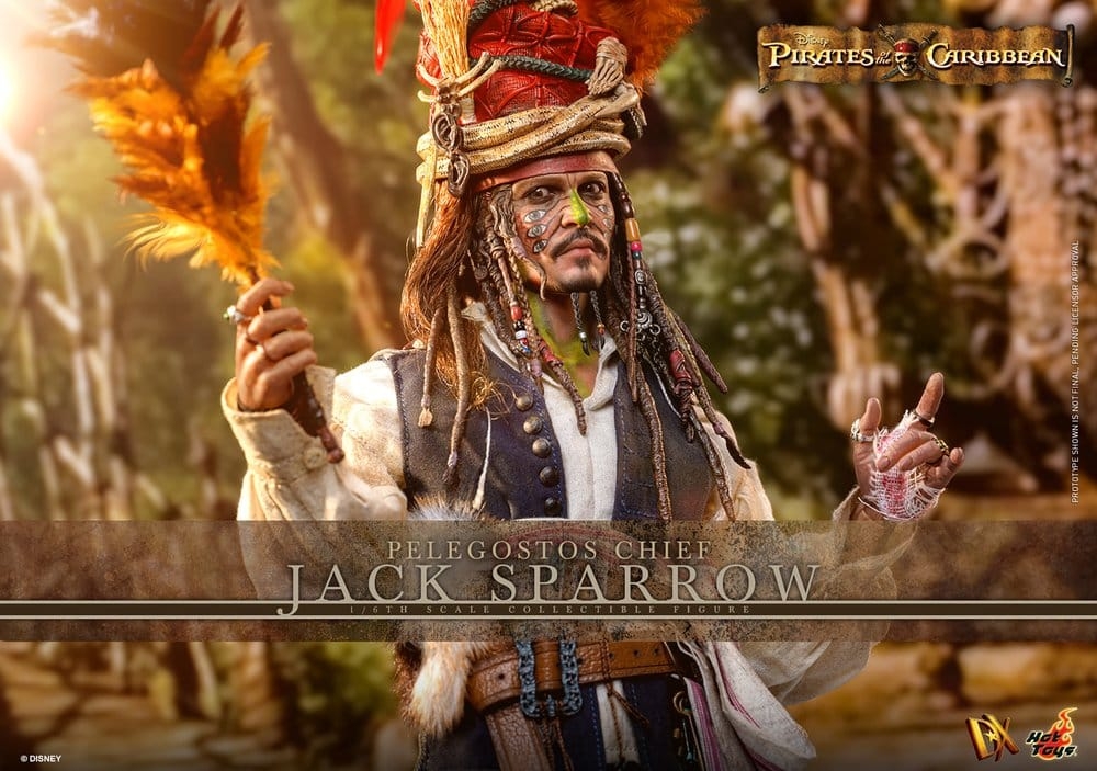 Jack Sparrow (Pelegostos Chief) by Hot Toys - DX48 - Pirates of the Caribbean: Dead Man's Chest 1/6 scale action figure
