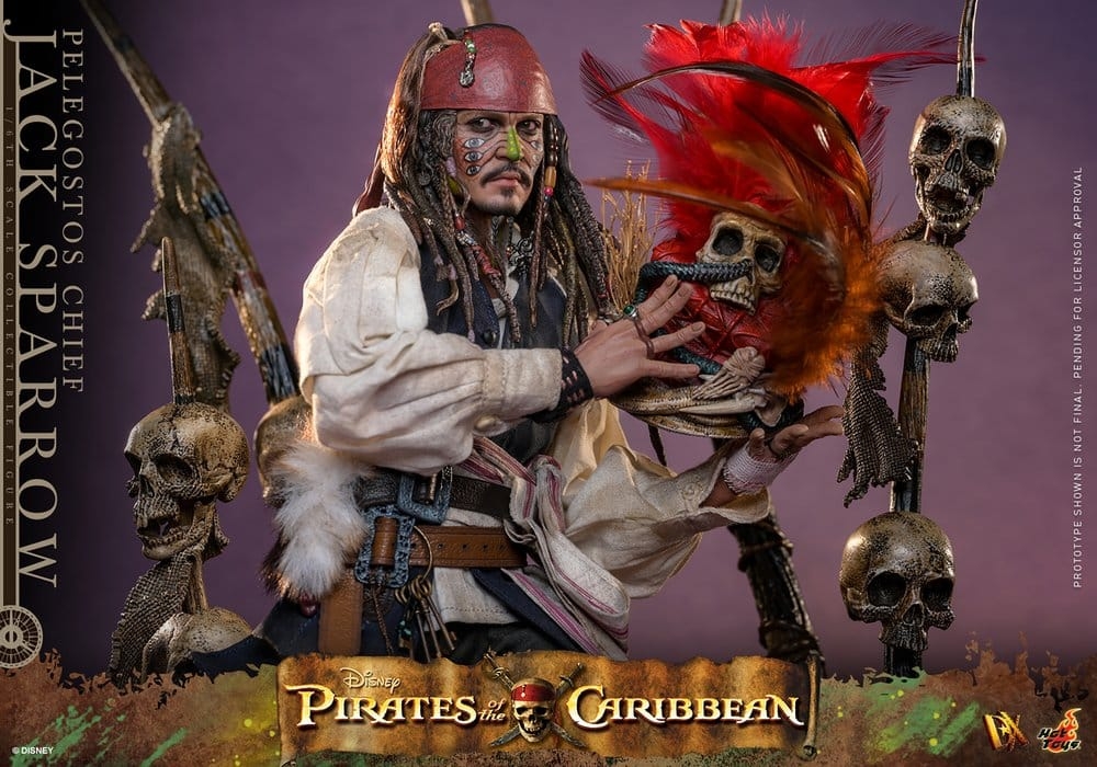 Jack Sparrow (Pelegostos Chief) von Hot Toys - DX48 - Pirates of the Caribbean: Dead Man's Chest 1/6 Maßstab Actionfigur