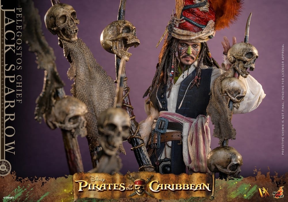 Jack Sparrow (Pelegostos Chief) by Hot Toys - DX48 - Pirates of the Caribbean: Dead Man's Chest 1/6 scale action figure