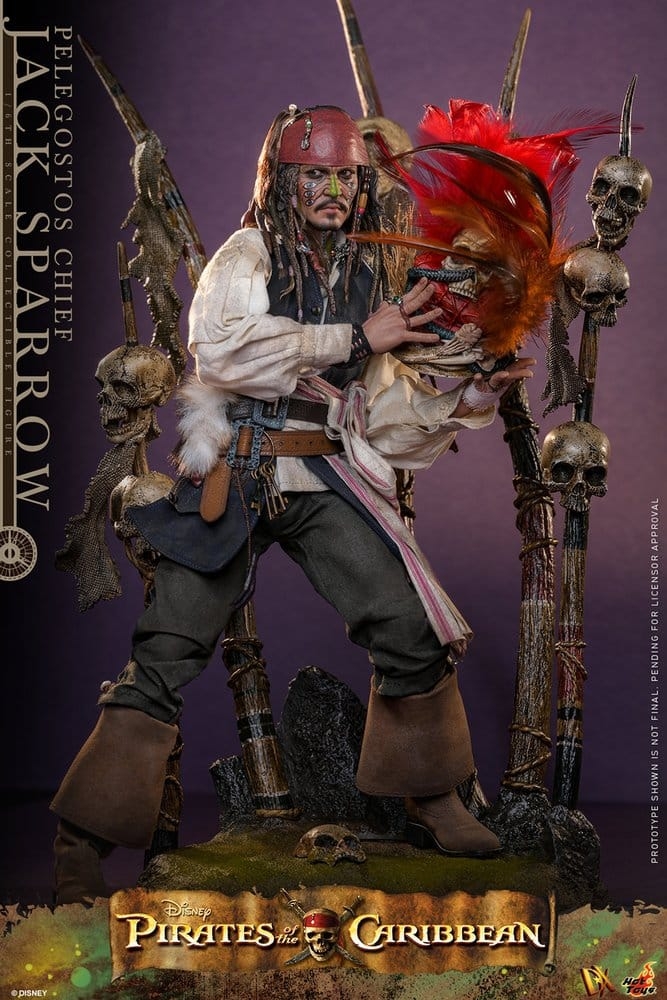 Jack Sparrow (Pelegostos Chief) by Hot Toys - DX48 - Pirates of the Caribbean: Dead Man's Chest 1/6 scale action figure