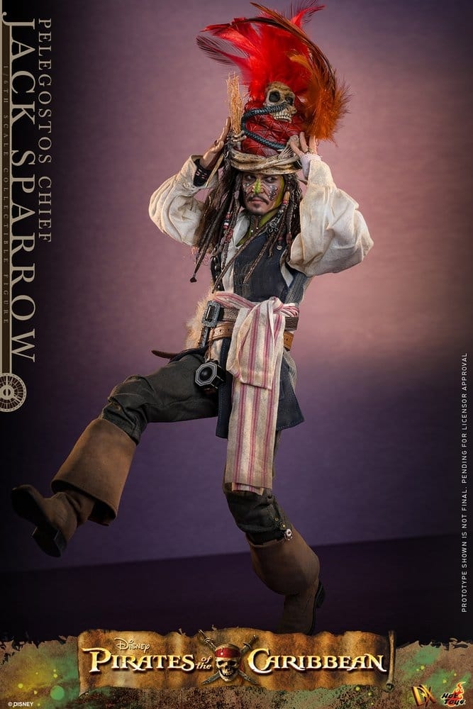 Jack Sparrow (Pelegostos Chief) von Hot Toys - DX48 - Pirates of the Caribbean: Dead Man's Chest 1/6 Maßstab Actionfigur