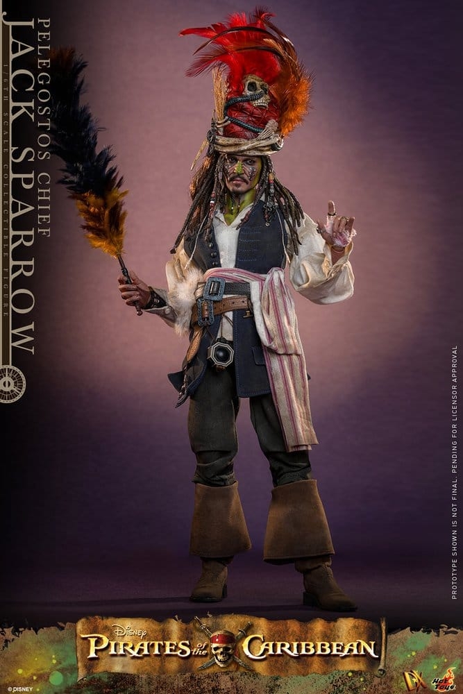 Jack Sparrow (Pelegostos Chief) by Hot Toys - DX48 - Pirates of the Caribbean: Dead Man's Chest 1/6 scale action figure