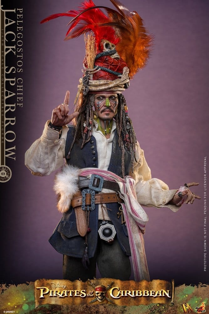 Jack Sparrow (Pelegostos Chief) von Hot Toys - DX48 - Pirates of the Caribbean: Dead Man's Chest 1/6 Maßstab Actionfigur