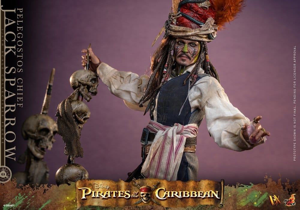 Jack Sparrow (Pelegostos Chief) by Hot Toys - DX48 - Pirates of the Caribbean: Dead Man's Chest 1/6 scale action figure