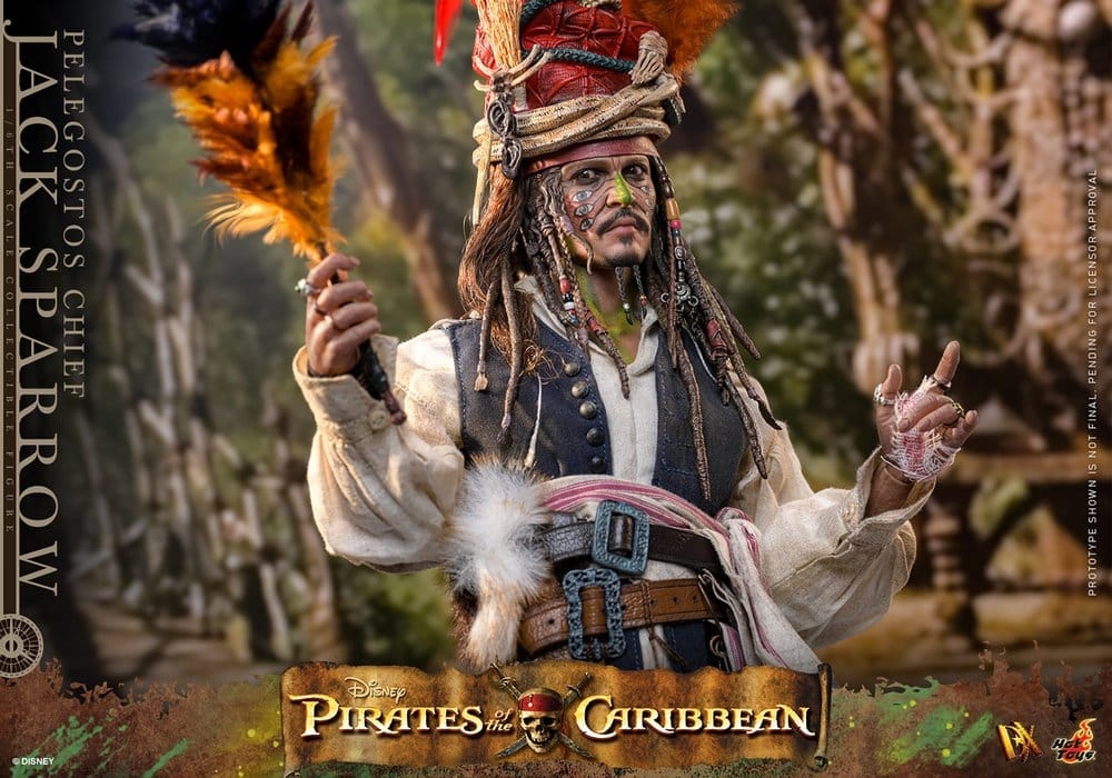 Jack Sparrow (Pelegostos Chief) von Hot Toys - DX48 - Pirates of the Caribbean: Dead Man's Chest 1/6 Maßstab Actionfigur