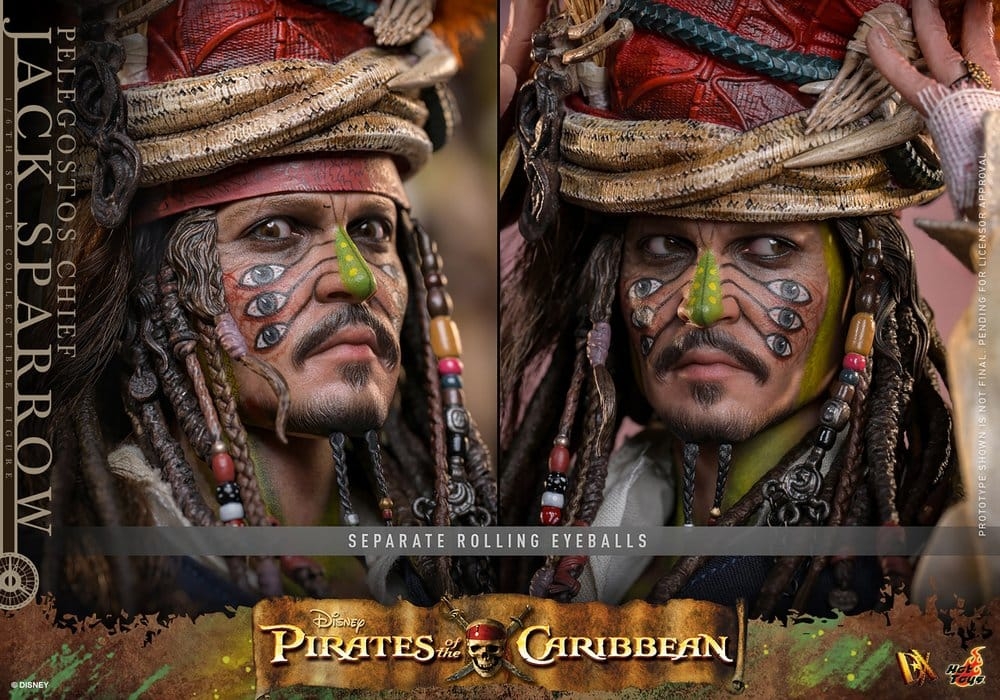 Jack Sparrow (Pelegostos Chief) by Hot Toys - DX48 - Pirates of the Caribbean: Dead Man's Chest 1/6 scale action figure