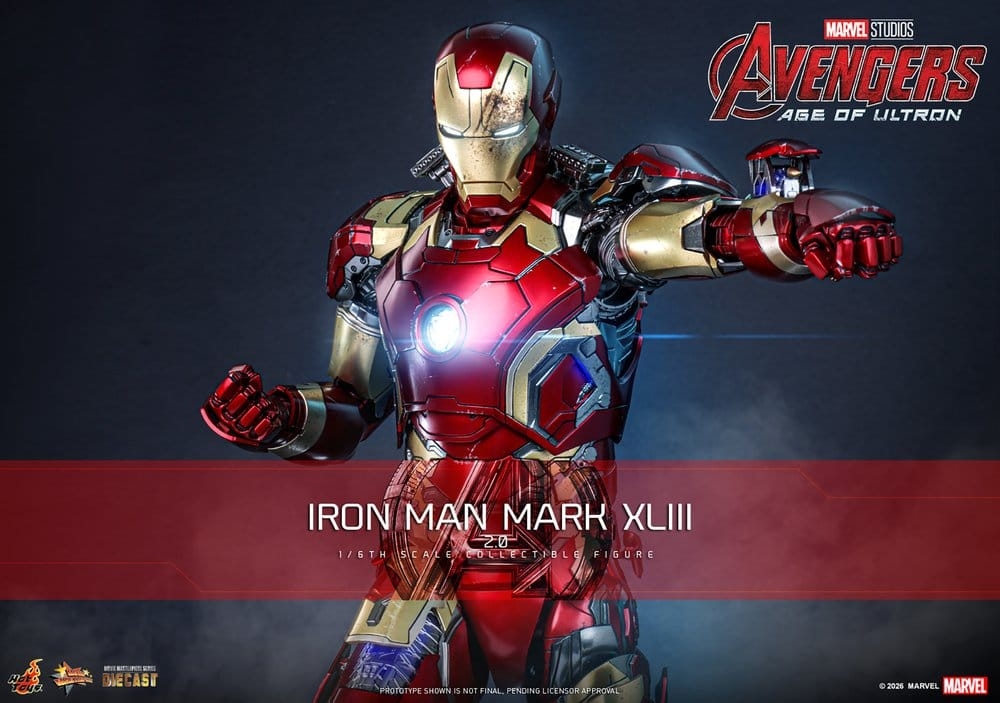 Iron Man Mark XLIII (2.0) collector by Hot Toys - MMS865D80 - Avengers : Age Of Ultron 1/6 scale action figure