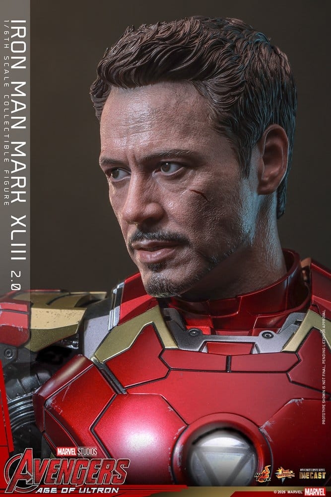 Iron Man Mark XLIII (2.0) collector par Hot Toys - figurine 1/6 Avengers : Age Of Ultron de 32 cm - MMS865D80