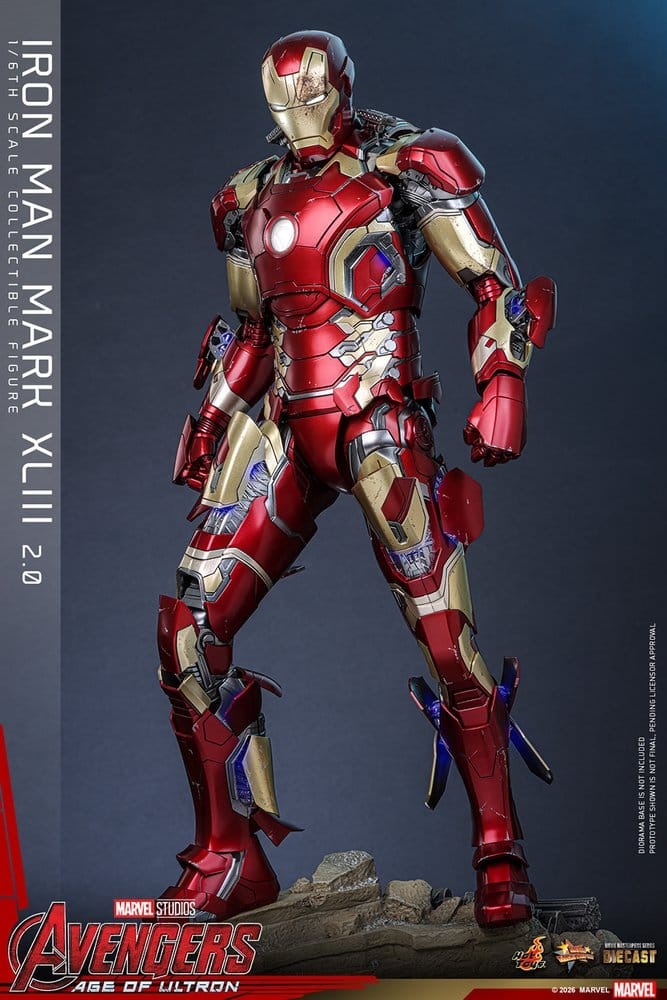 Iron Man Mark XLIII (2.0) collector par Hot Toys - figurine 1/6 Avengers : Age Of Ultron de 32 cm - MMS865D80