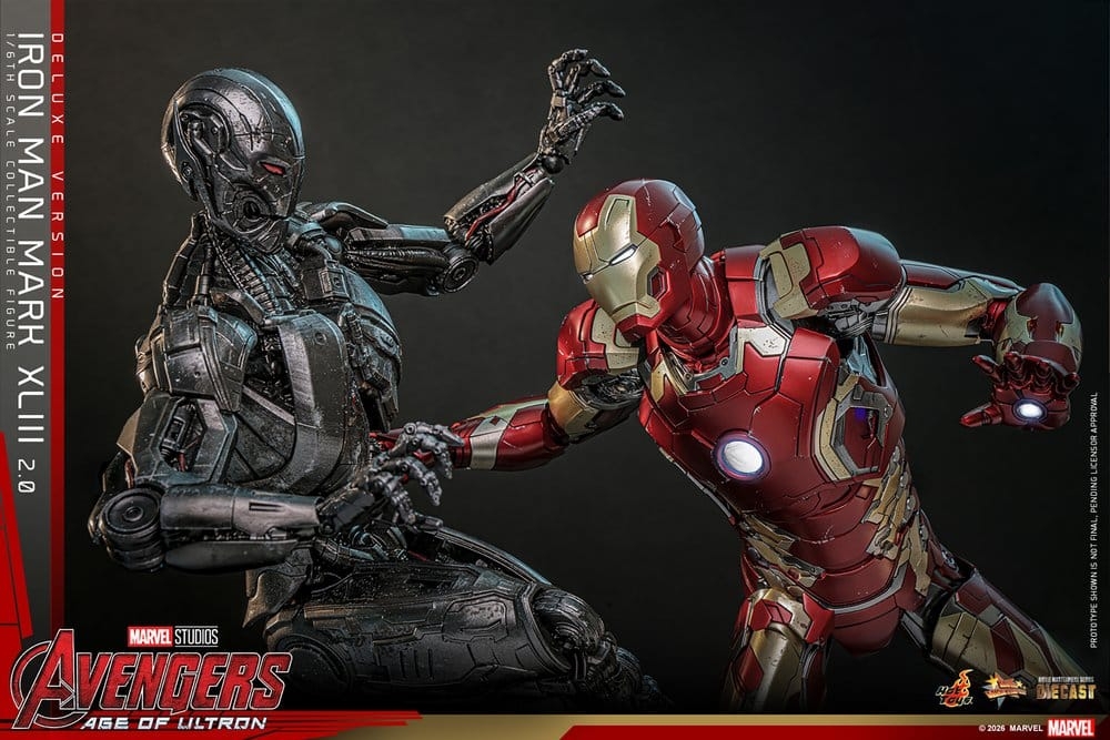 Iron Man Mark XLIII (2.0) deluxe par Hot Toys - figurine 1/6 Avengers : Age Of Ultron de 32 cm - MMS866D81