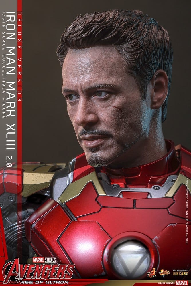 Iron Man Mark XLIII (2.0) deluxe par Hot Toys - figurine 1/6 Avengers : Age Of Ultron de 32 cm - MMS866D81