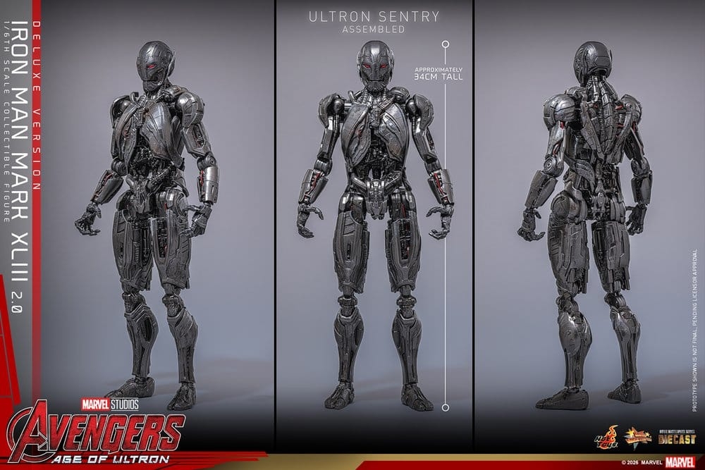 Iron Man Mark XLIII (2.0) deluxe by Hot Toys - MMS866D81 - Avengers : Age Of Ultron 1/6 scale action figure