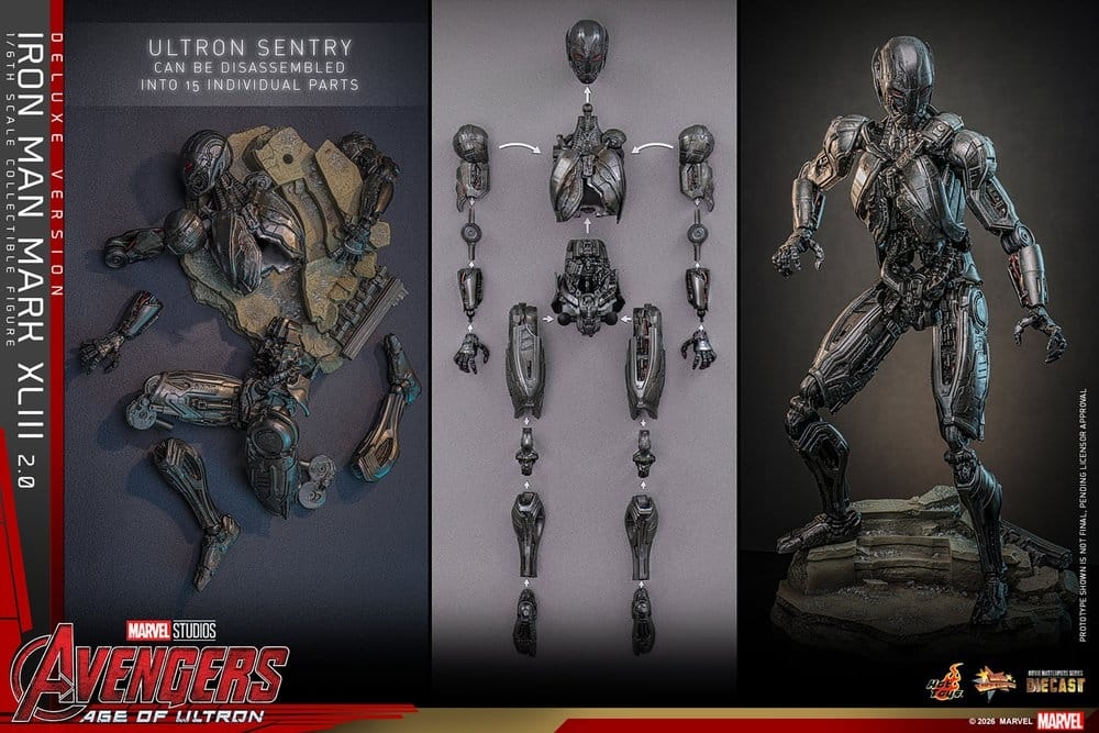 Iron Man Mark XLIII (2.0) deluxe by Hot Toys - MMS866D81 - Avengers : Age Of Ultron 1/6 scale action figure