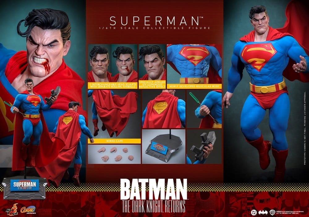 Superman van Hot Toys - CMS032 - The Dark Knight Returns 1/6 schaal actiefiguur