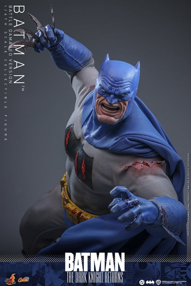 Batman (Battle Damaged version) par Hot Toys - CMS031 - figurine 1/6 The Dark Knight Returns de 32 cm