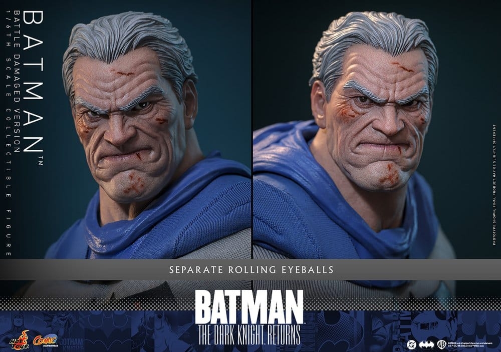 Batman (Battle Damaged version) par Hot Toys - CMS031 - figurine 1/6 The Dark Knight Returns de 32 cm