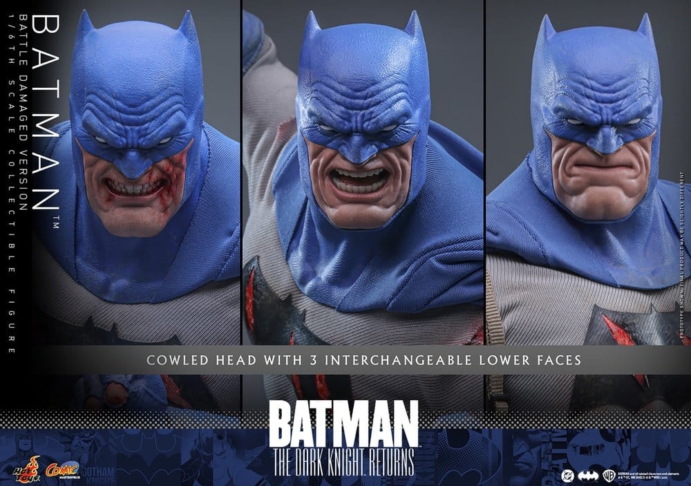 Batman (Battle Damaged version) van Hot Toys - CMS031 - The Dark Knight Returns 1/6 schaal actiefiguur