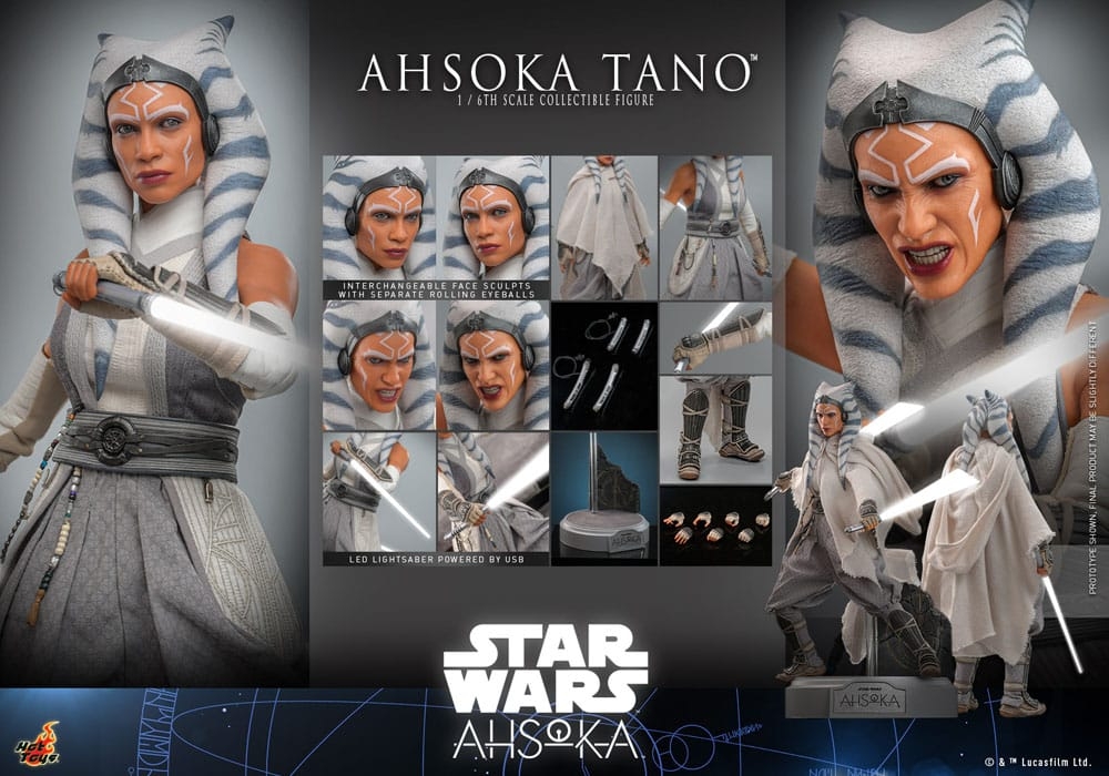 Ahsoka Tano par Hot Toys - TMS118 - figurine 1/6 Star Wars Ahsoka de 28 cm
