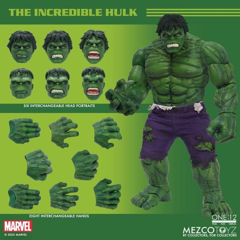 Hulk One:12 van Mezco - Marvel 1/12 schaal actiefiguur