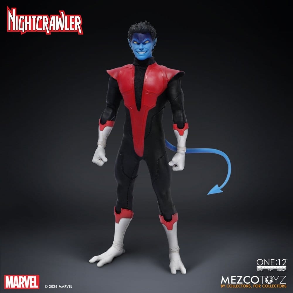 Nightcrawler One:12 van Mezco - X-Men 1/12 schaal actiefiguur