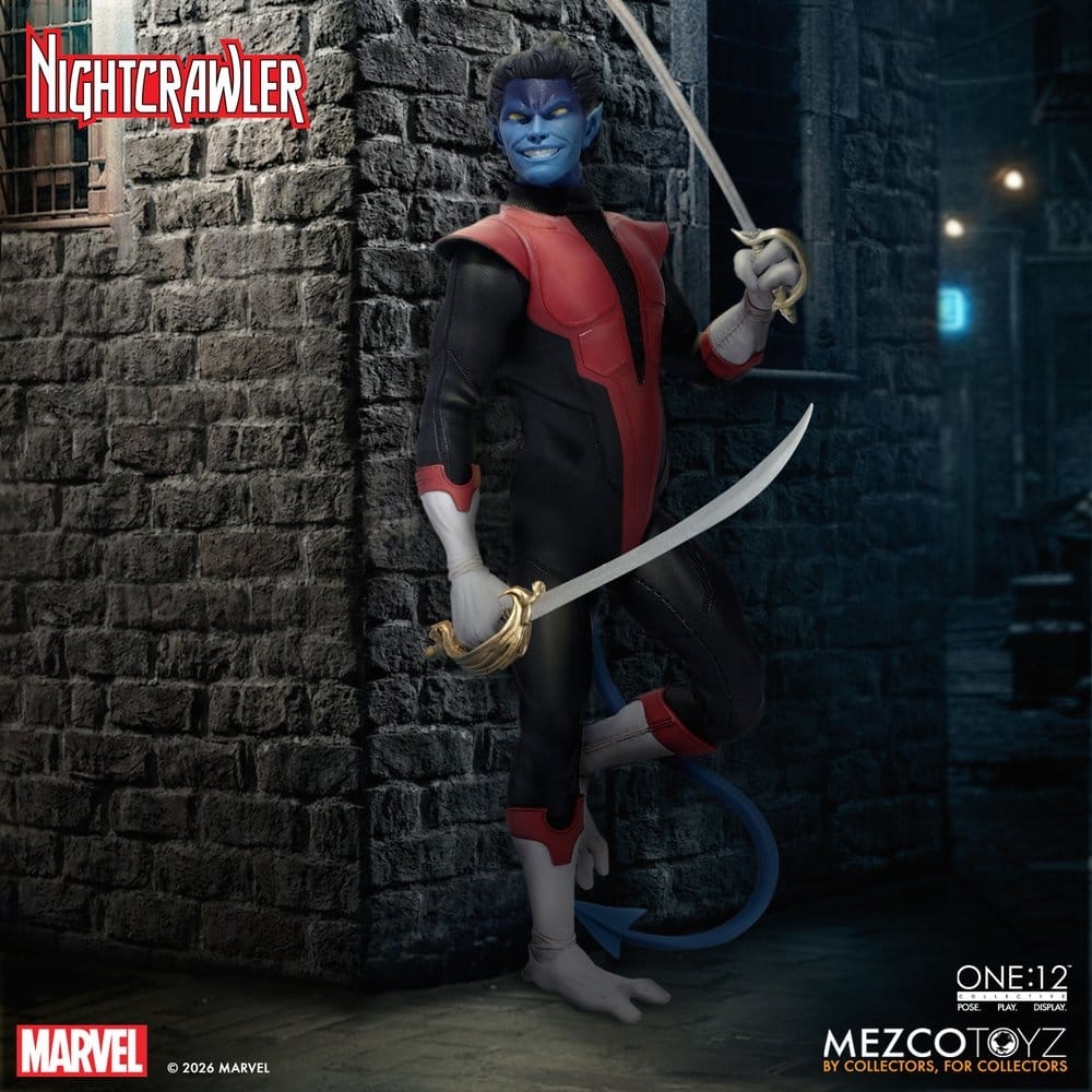 Nightcrawler One:12 van Mezco - X-Men 1/12 schaal actiefiguur