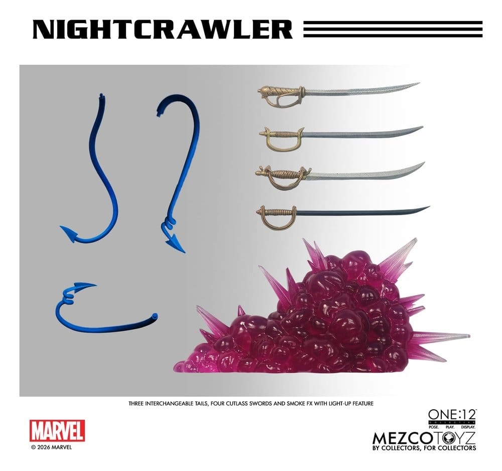 Nightcrawler One:12 van Mezco - X-Men 1/12 schaal actiefiguur