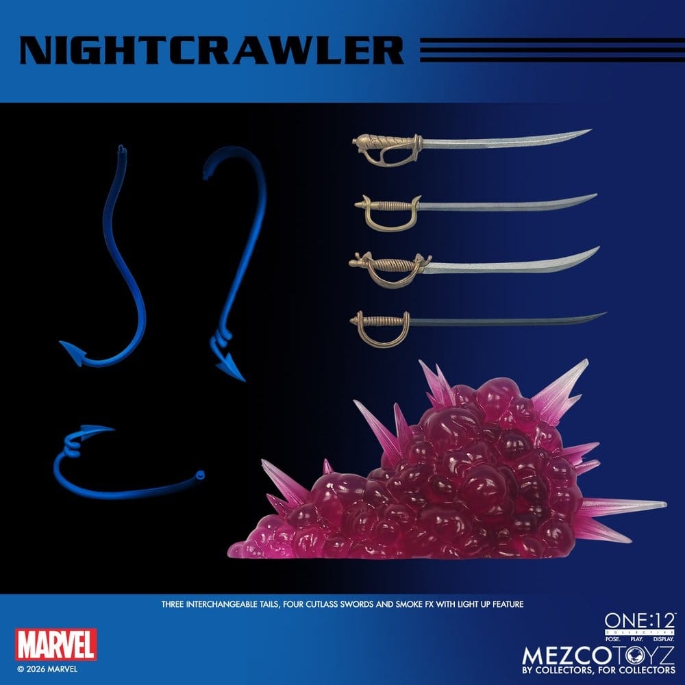 Nightcrawler One:12 by Mezco - X-Men 1/12 scale action figure