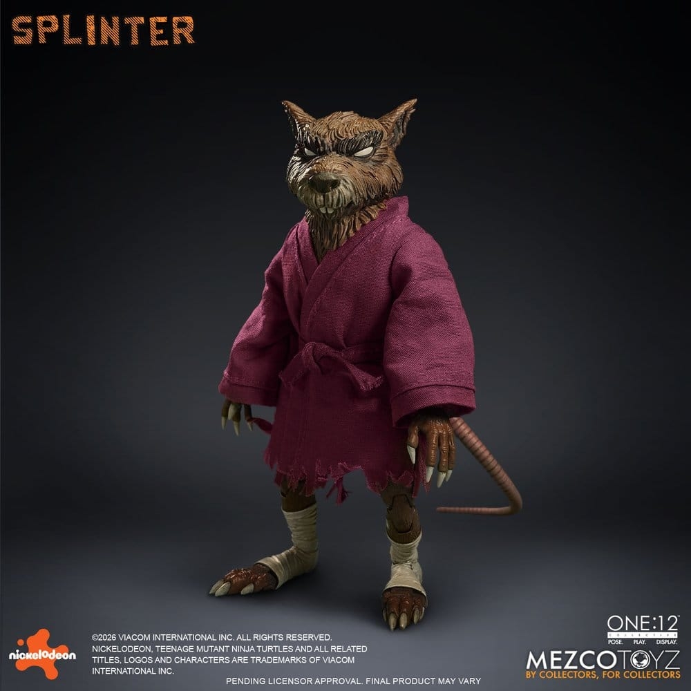 Splinter One:12 par Mezco - figurine 1/12 Tortues Ninja de 17 cm