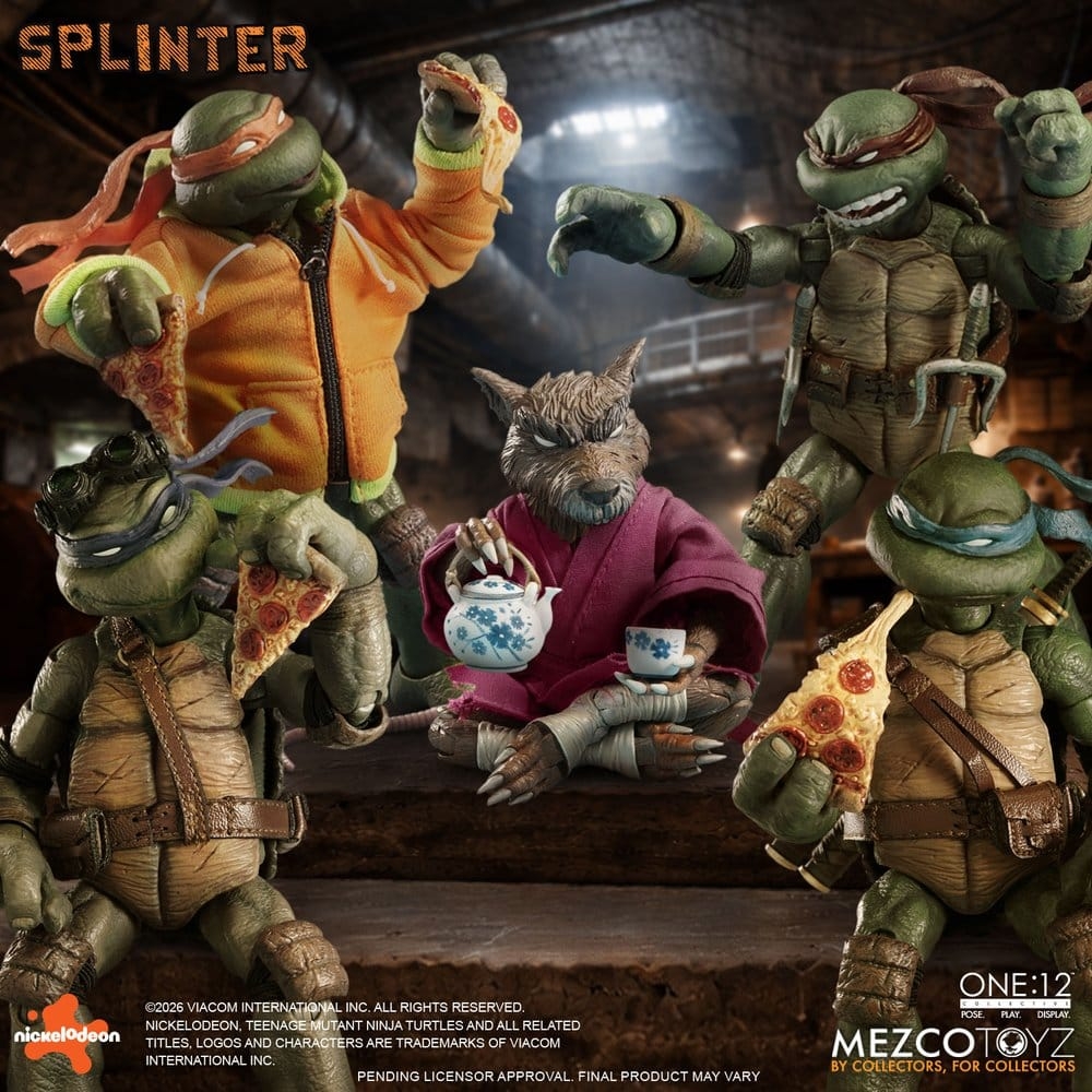 Splinter One:12 by Mezco - Teenage Mutant Ninja Turtles 1/12 scale action figure